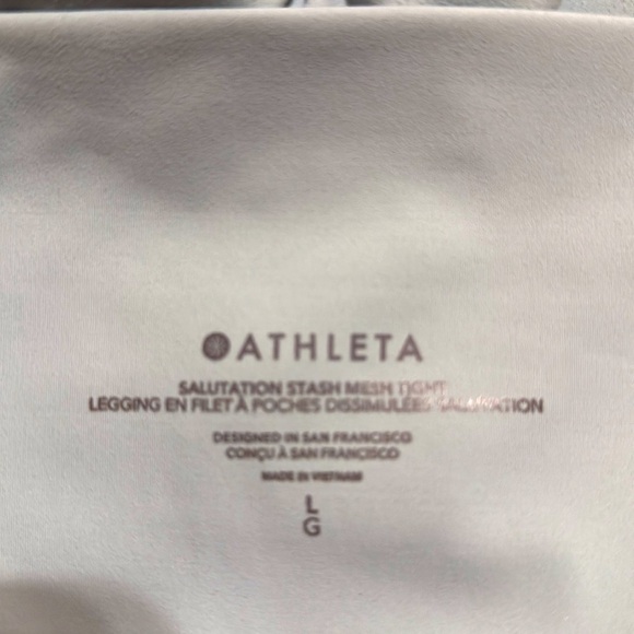 Athleta Saturation Stash Mesh pastel Green Tight - Picture 5 of 5